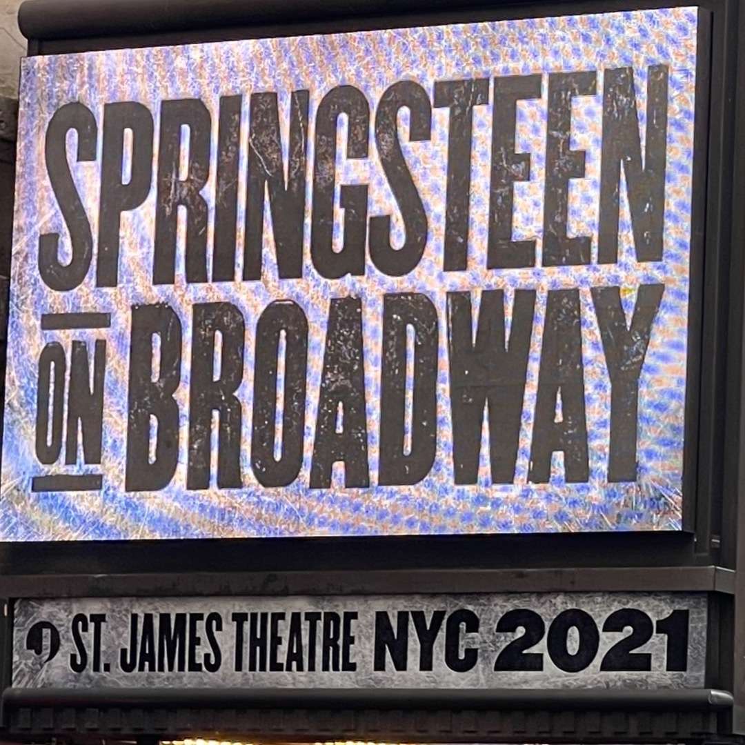 Springsteen on Broadway sign